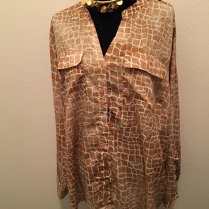 2XL Calvin Klein Giraffe Blouse 🦒